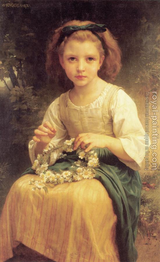William-Adolphe Bouguereau : Enfant tressant une couronne, Child braiding a crown